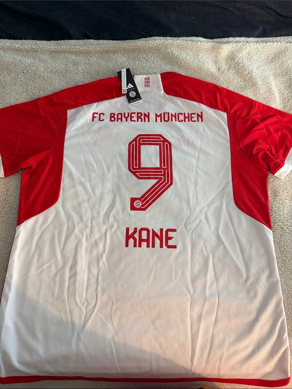 Bayern Munich #9 Harry Kane 2023-24 Adidas Bundesliga Home Jersey